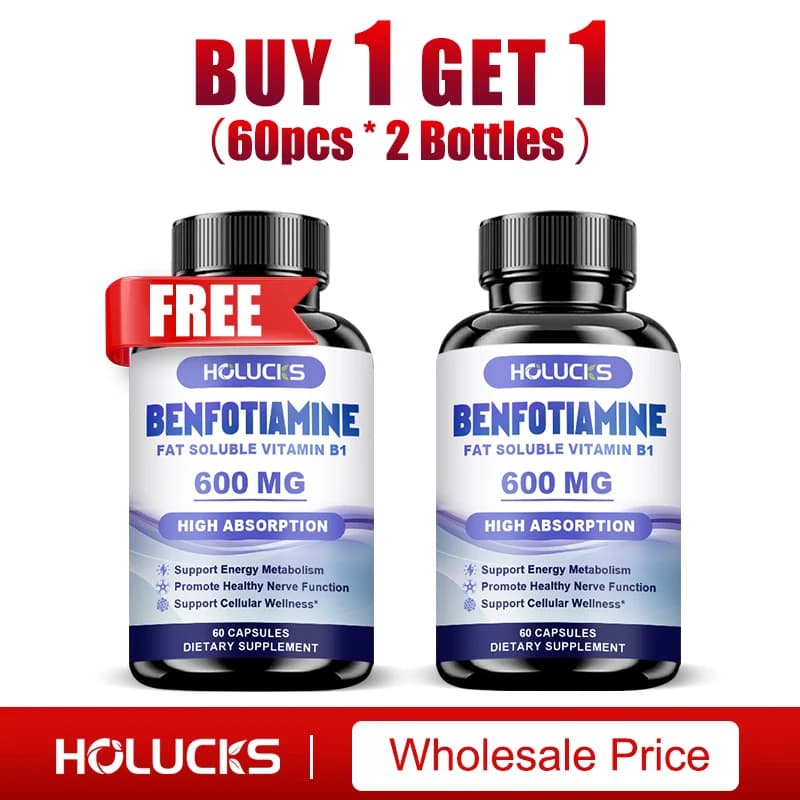 bottle of benfotiamine 600 mg capsules — image 7