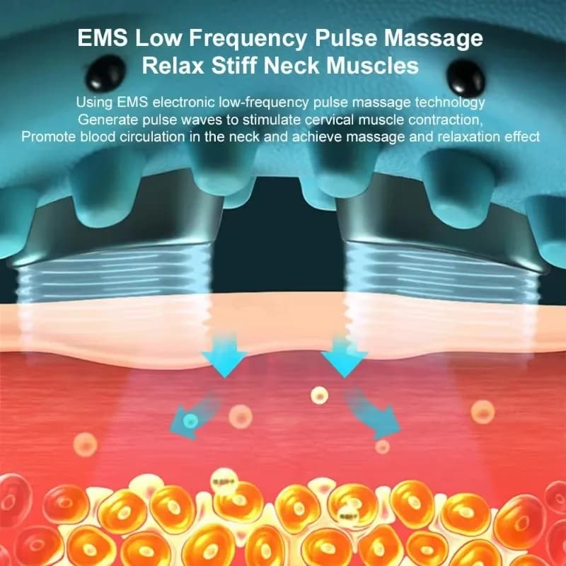 heated EMS cervical traction pillow — image 4