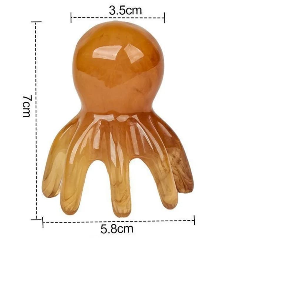 Resin octopus scalp massager comb — image 5