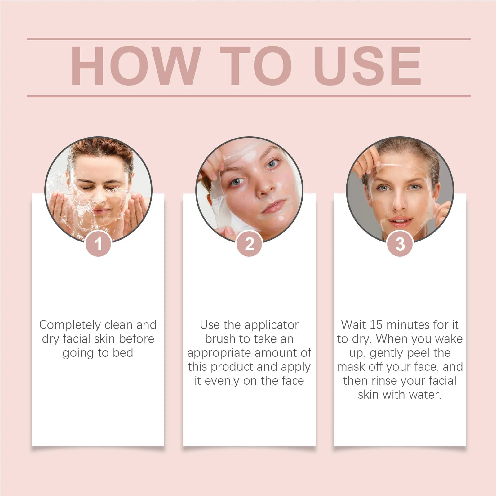 Collagen overnight peel-off facial mask set — image 6