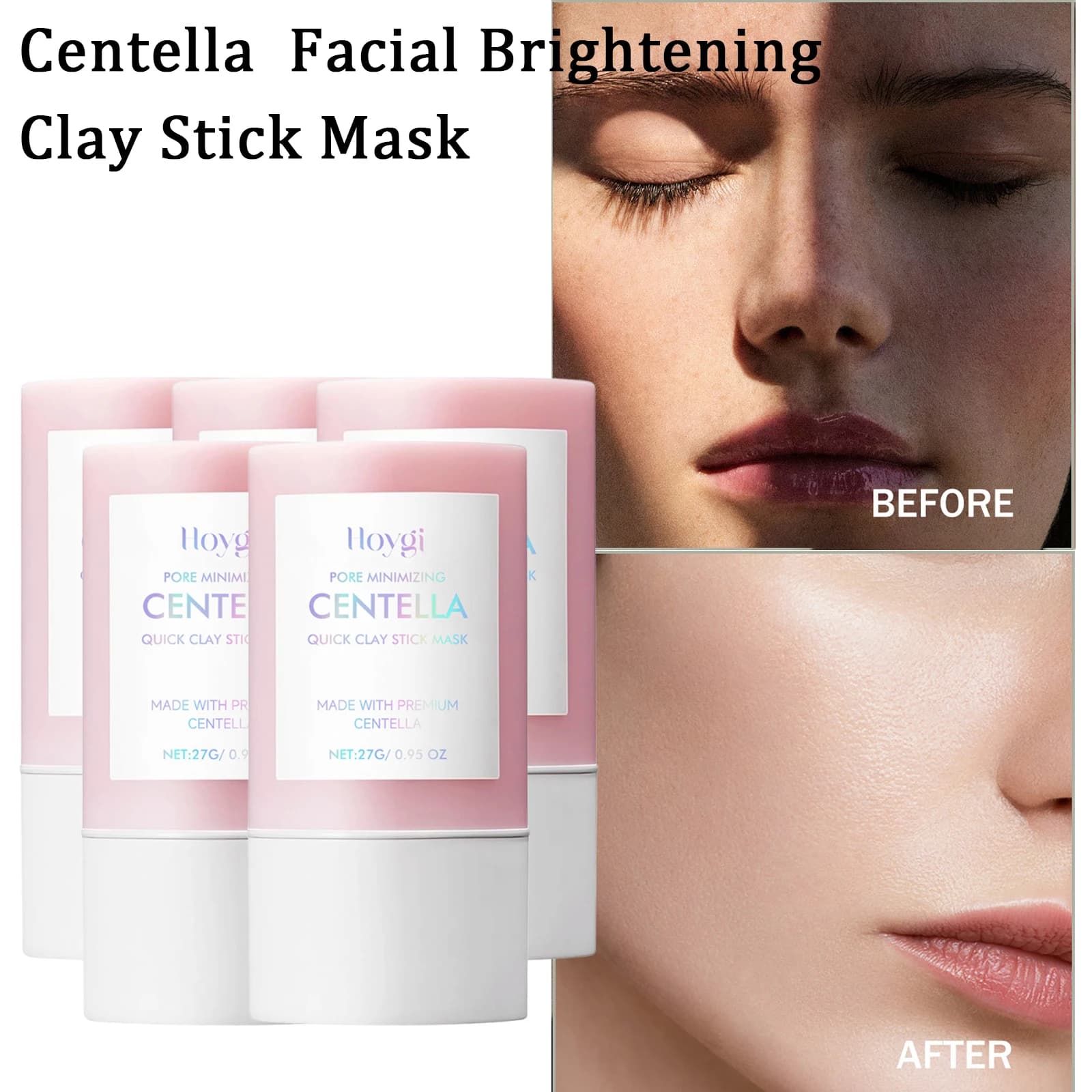 Centella clay stick mask in a compact tube — image 1