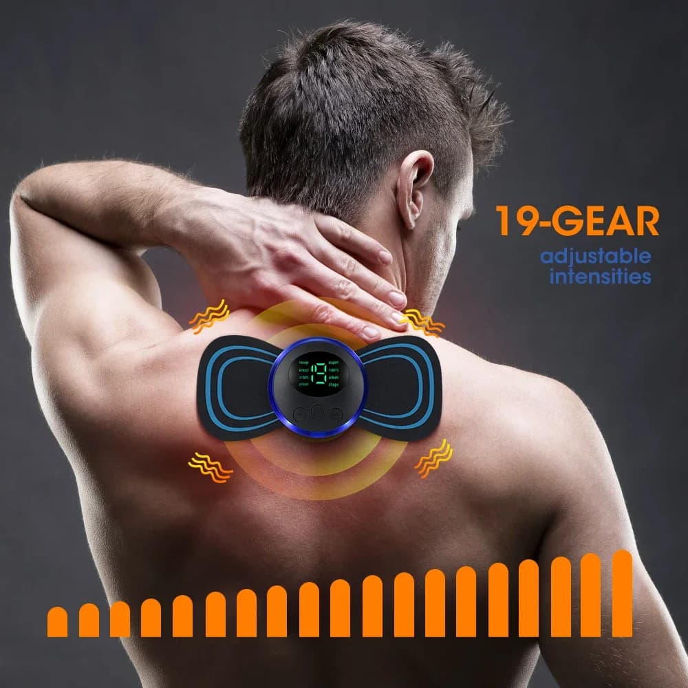 electric neck massager with cervical patch — image 3