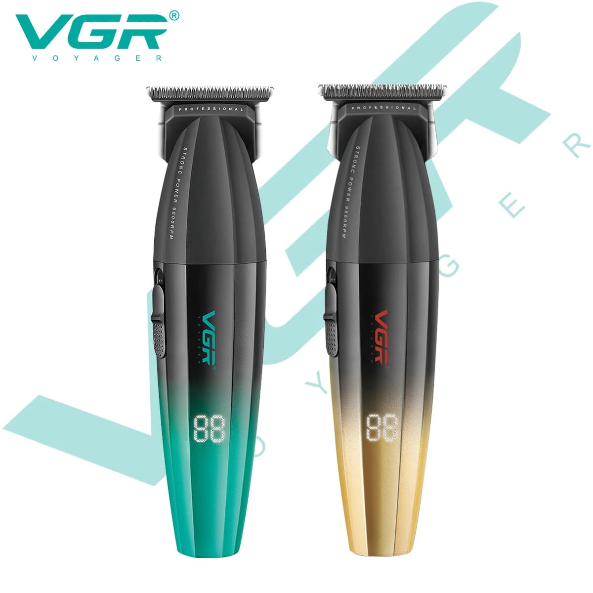 VGR V-906 Hair Trimmer with LED Display