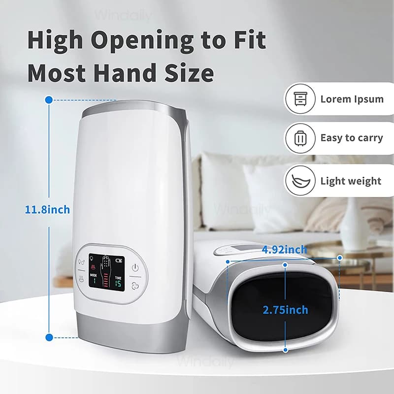 Wireless hand massager with heat and air compression — image 5