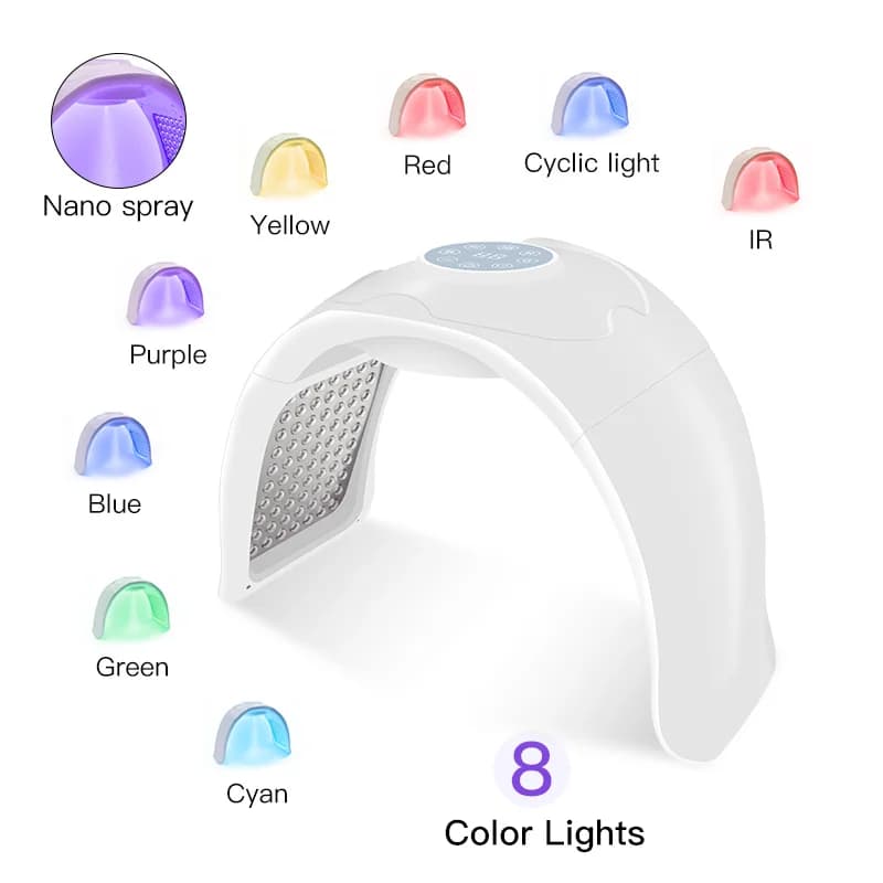 8‑color LED facial mask for light therapy — image 3