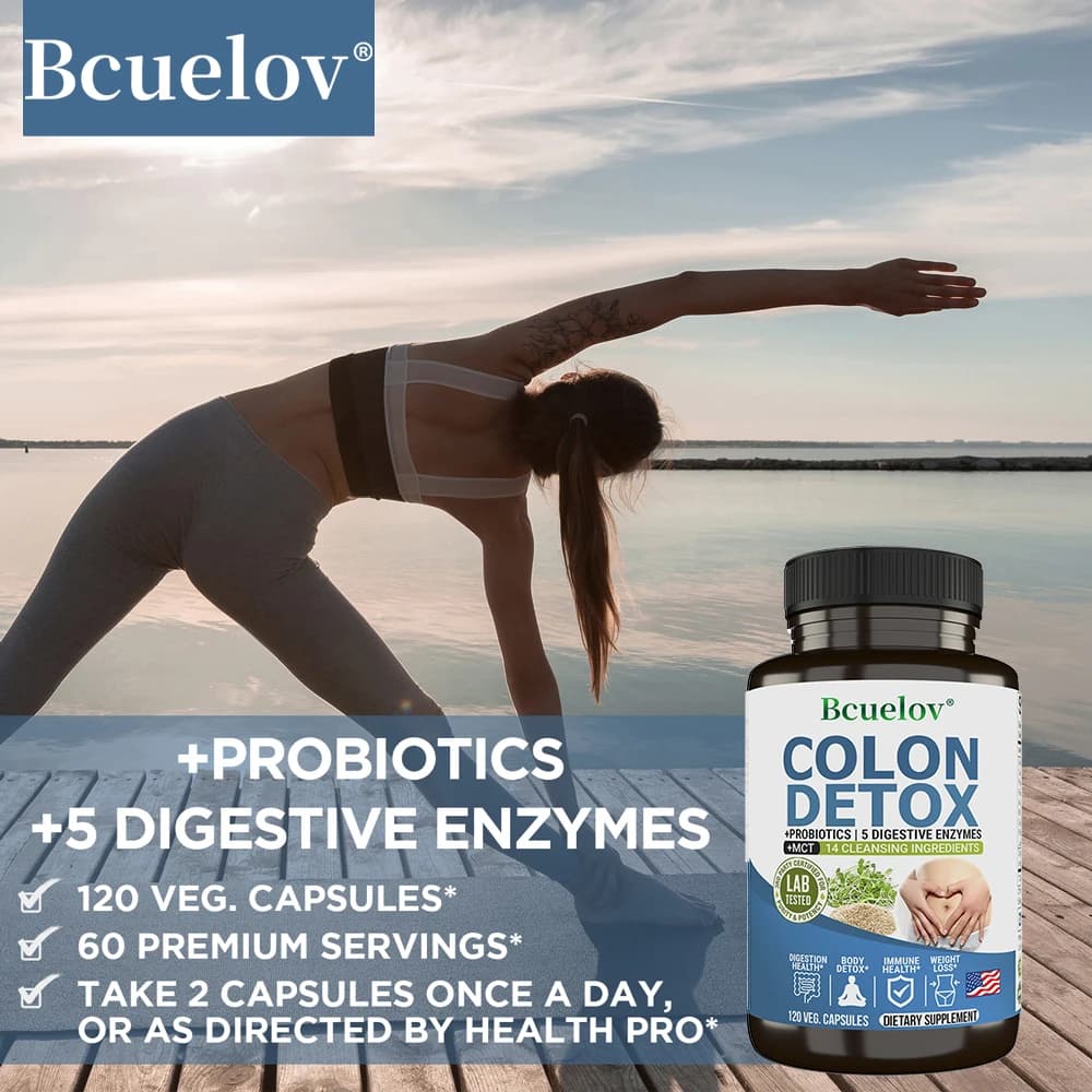 colon cleanser supplement bottle with probiotics — image 6