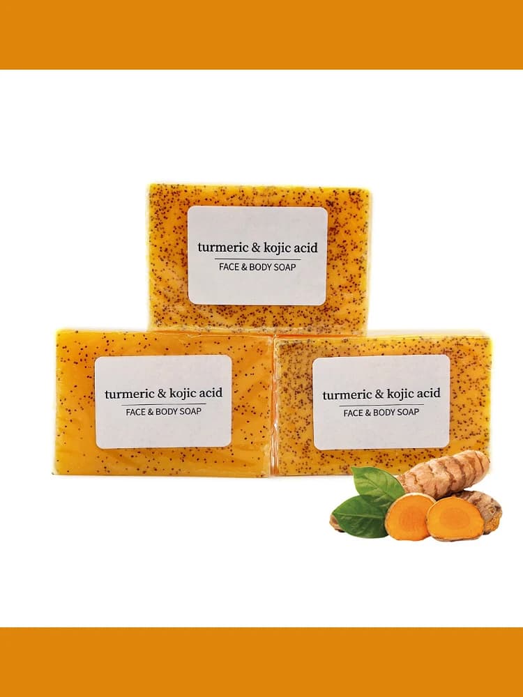 turmeric and lemon kojic acid bar soap — image 6