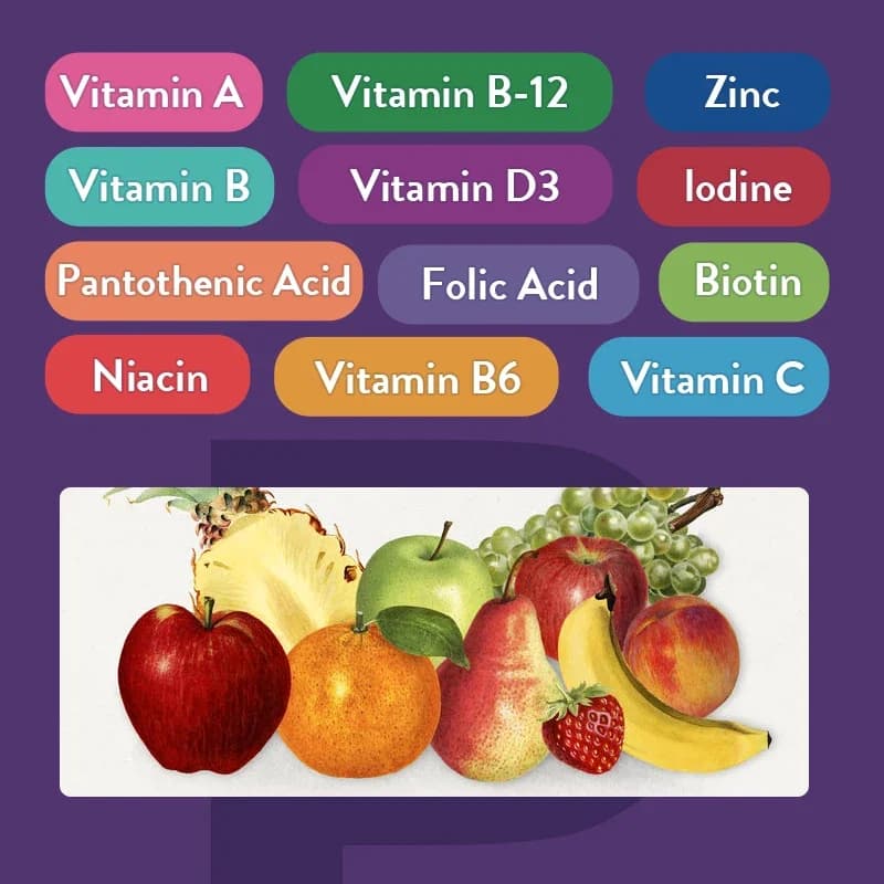 multivitamin gummies in a clear container — image 3