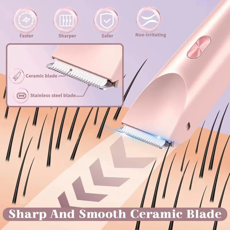 waterproof rechargeable mini bikini shaver — image 3