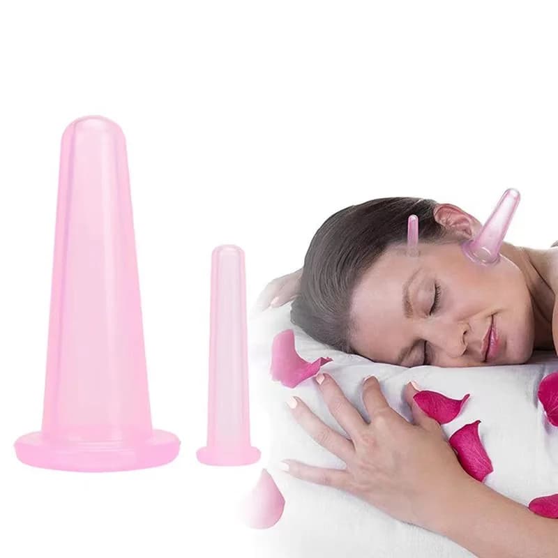 silicone vacuum cupping massage jar set — image 3