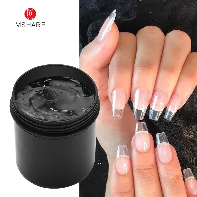 Jelly builder nail extension gel in pink and white — image 3