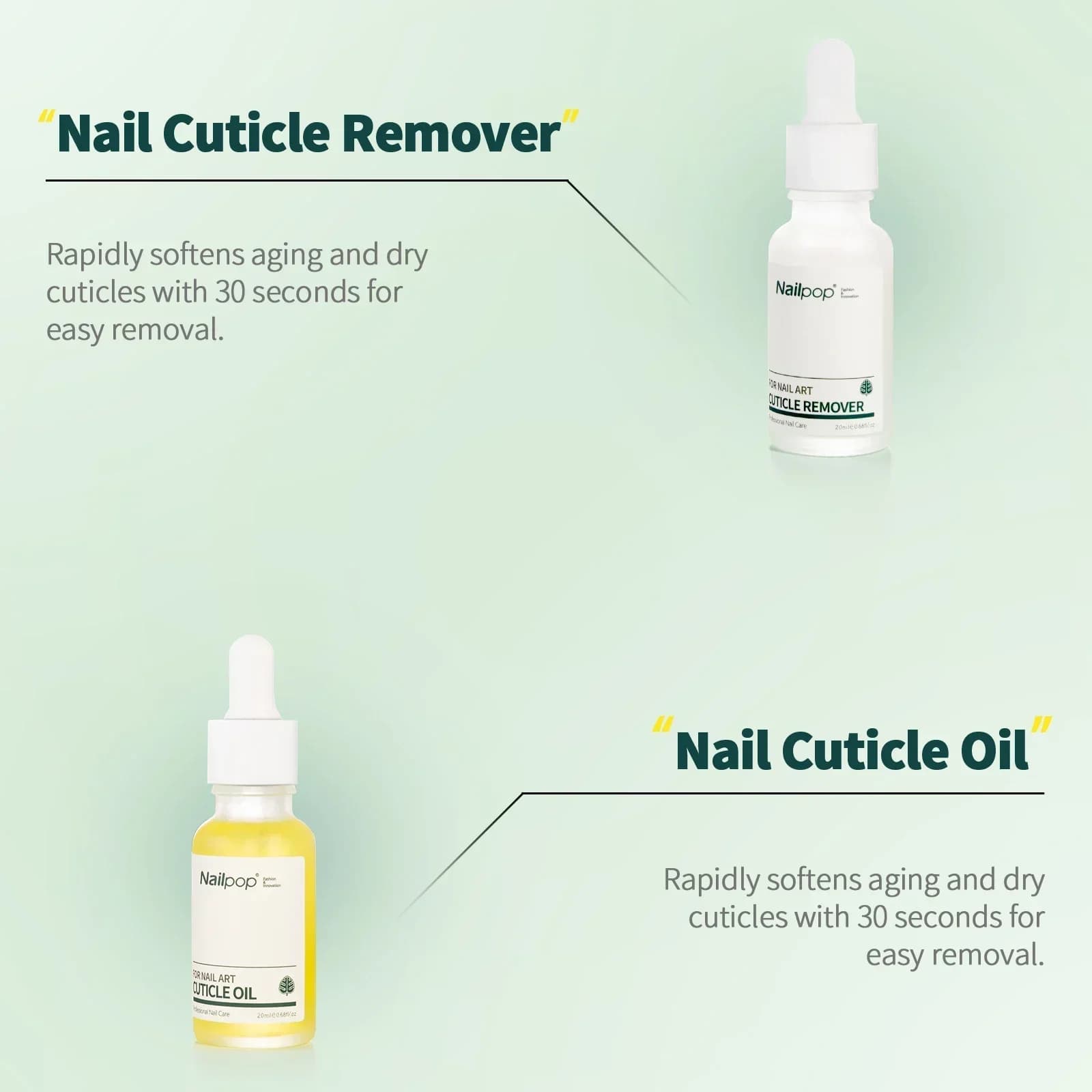 cuticle remover and repair kit with oil bottle — image 2