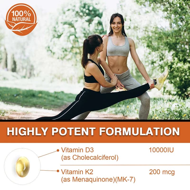 bottle of vitamin D3 and K2 supplement — image 5