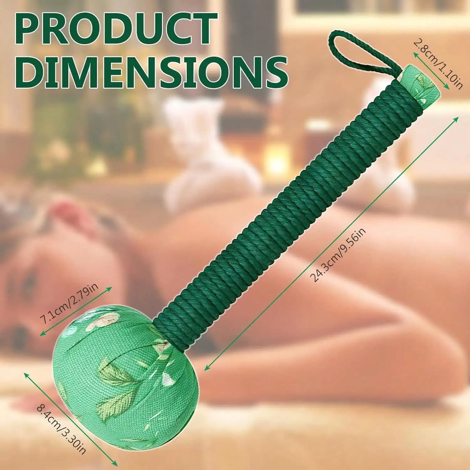 long-handled wormwood massage hammer — image 4