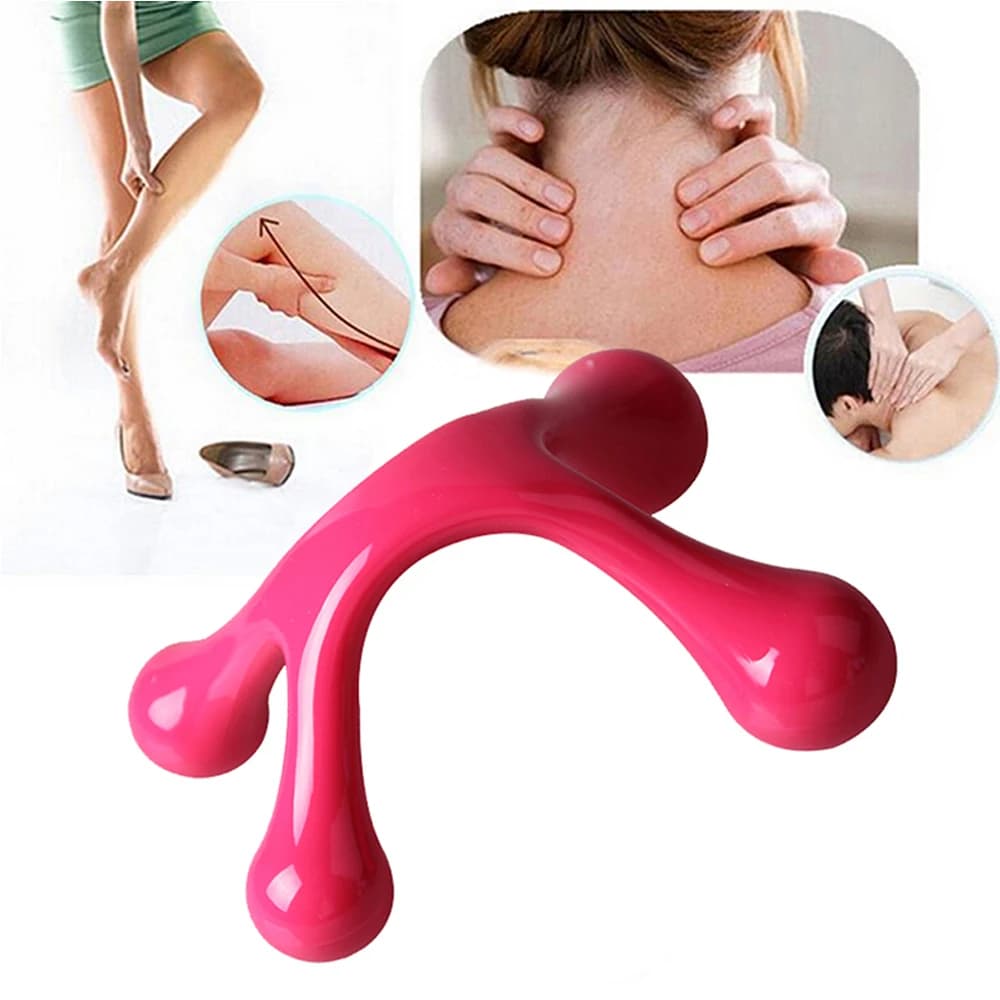 handheld deep tissue massager with 4‑leg acupressure head — image 5