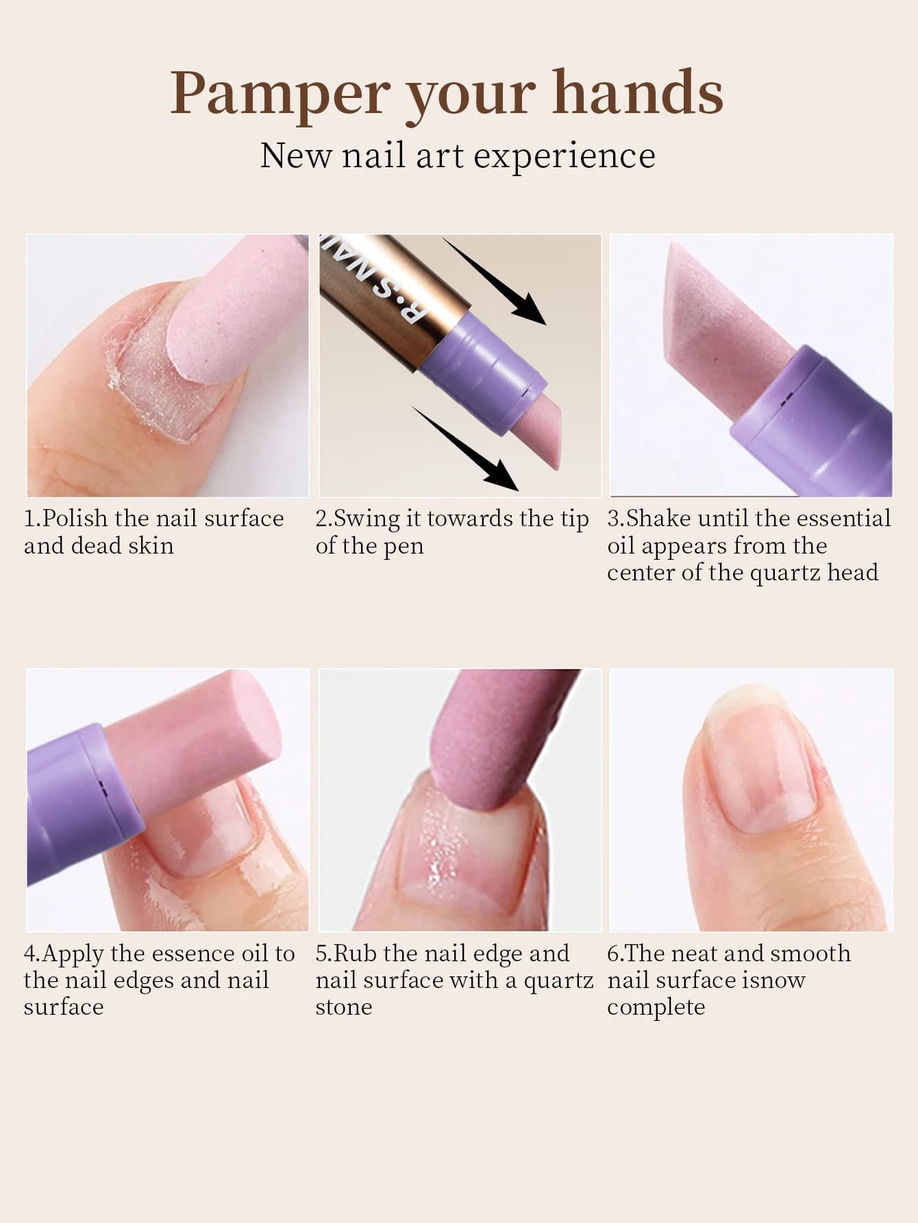 3-in-1 cuticle oil pen with brush tip — image 5