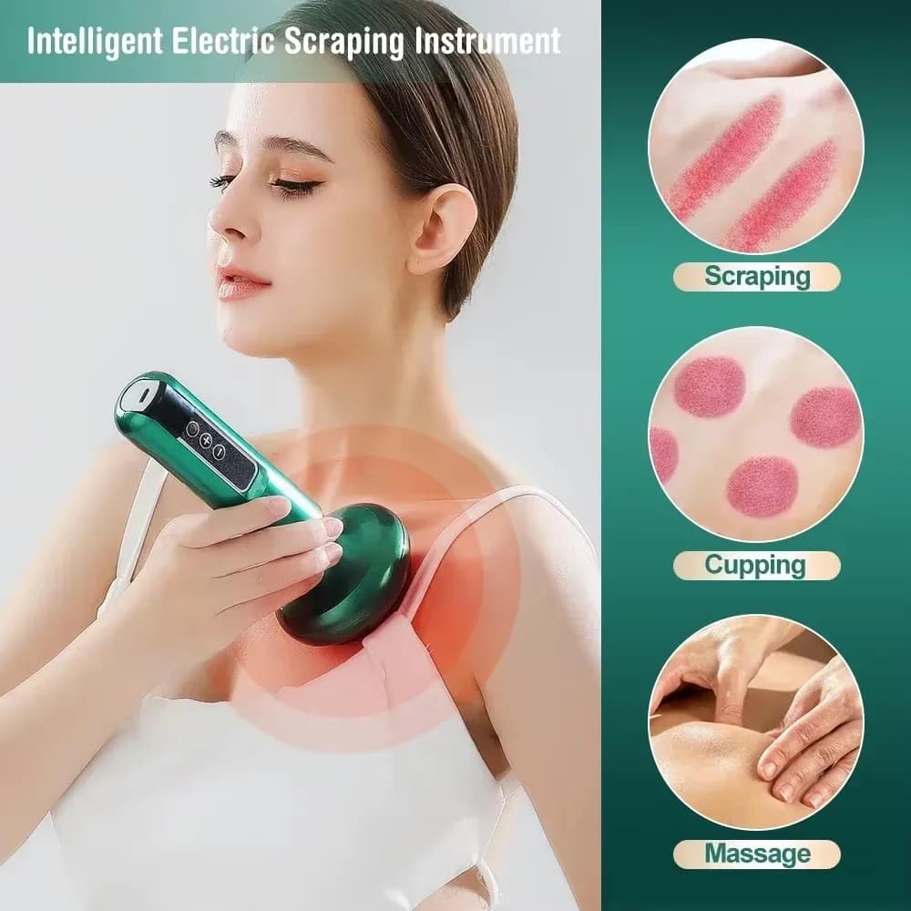 electric gua sha massager with vacuum suction cups — image 5