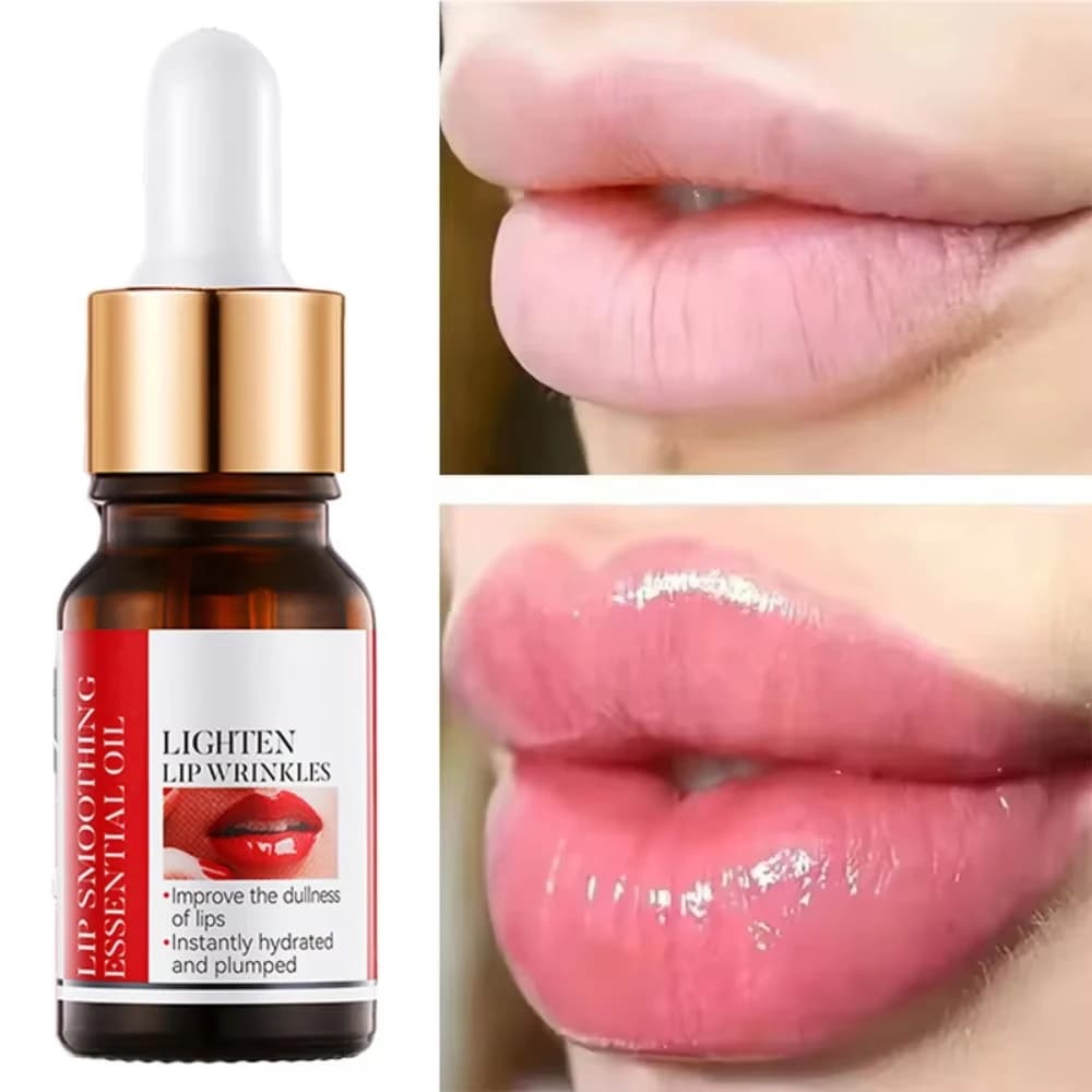 lip plumping serum bottle with hyaluronic acid — image 1