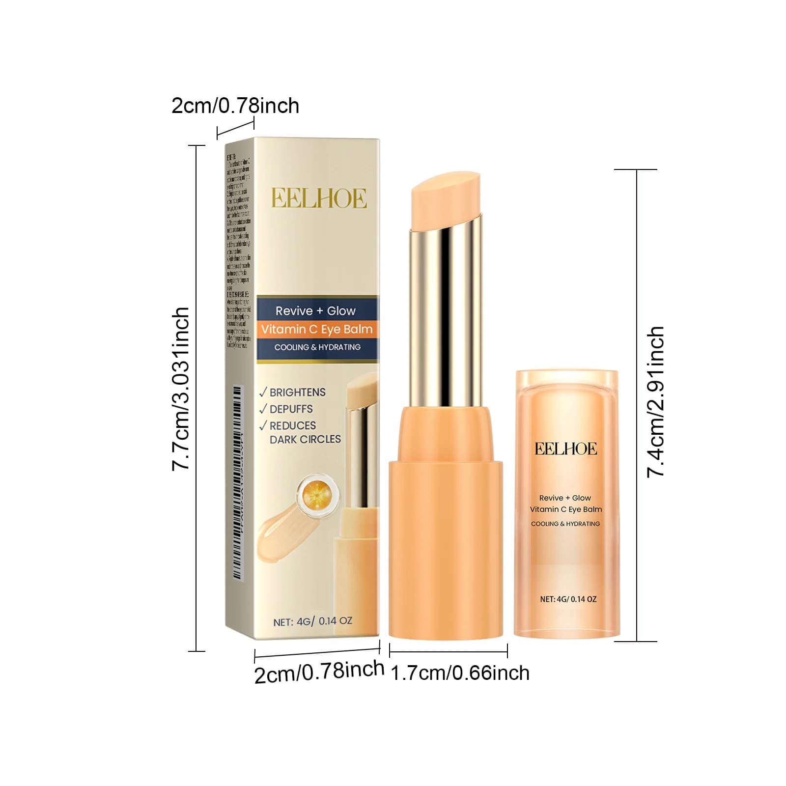Vitamin C eye balm stick for dark circles — image 6