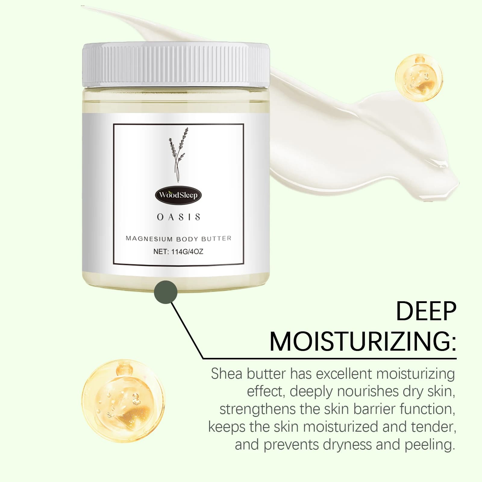 magnesium and shea butter body butter jar — image 4