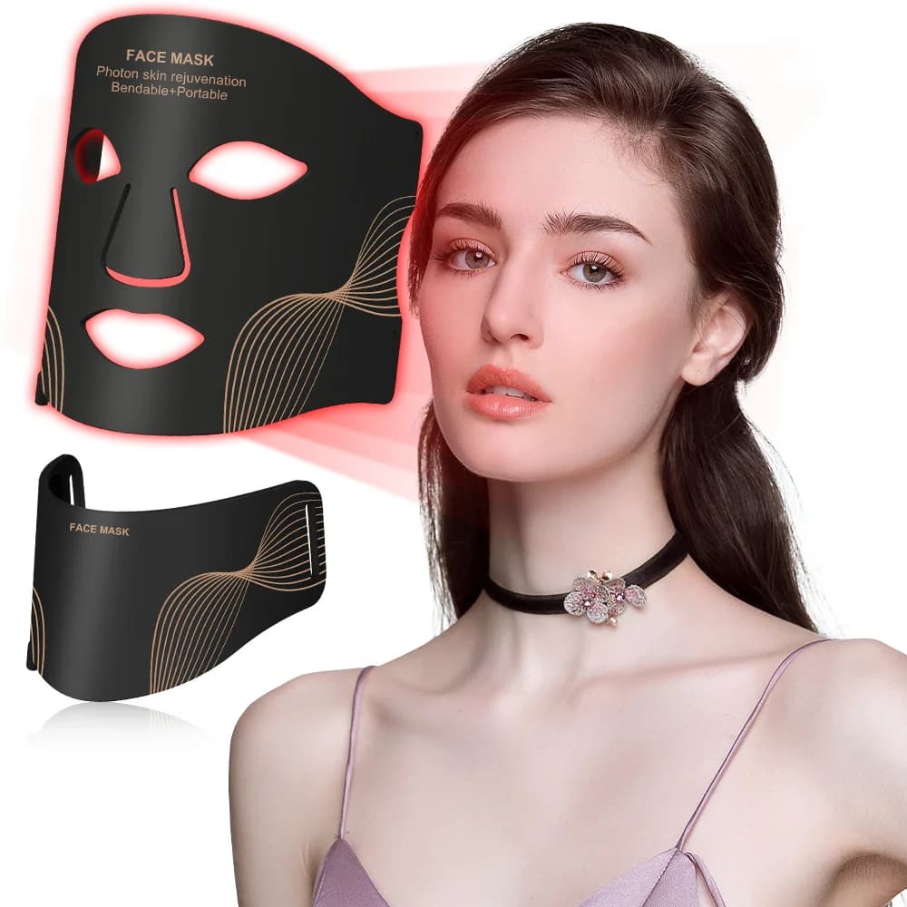 7‑Color LED Face Mask with Neck Light