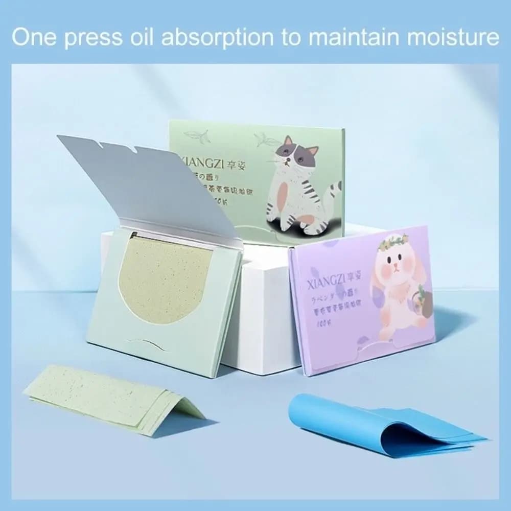 green tea facial oil absorbing paper sheets — image 6