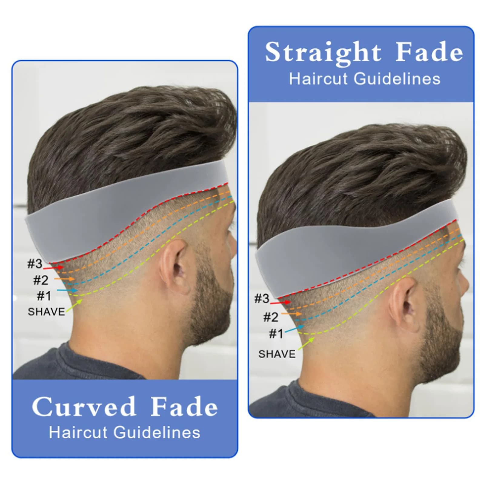 hair trimming guide band for neckline shaving — image 4
