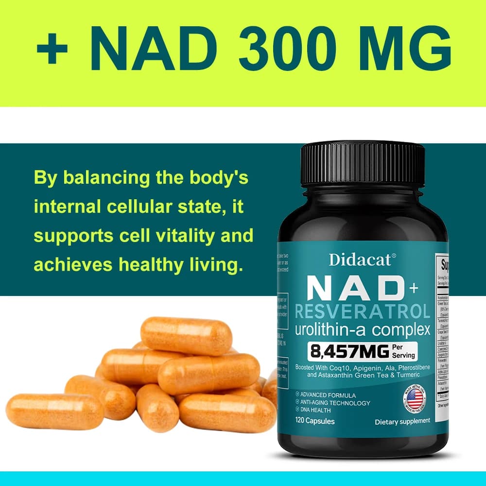 bottle of NAD and resveratrol supplement — image 6