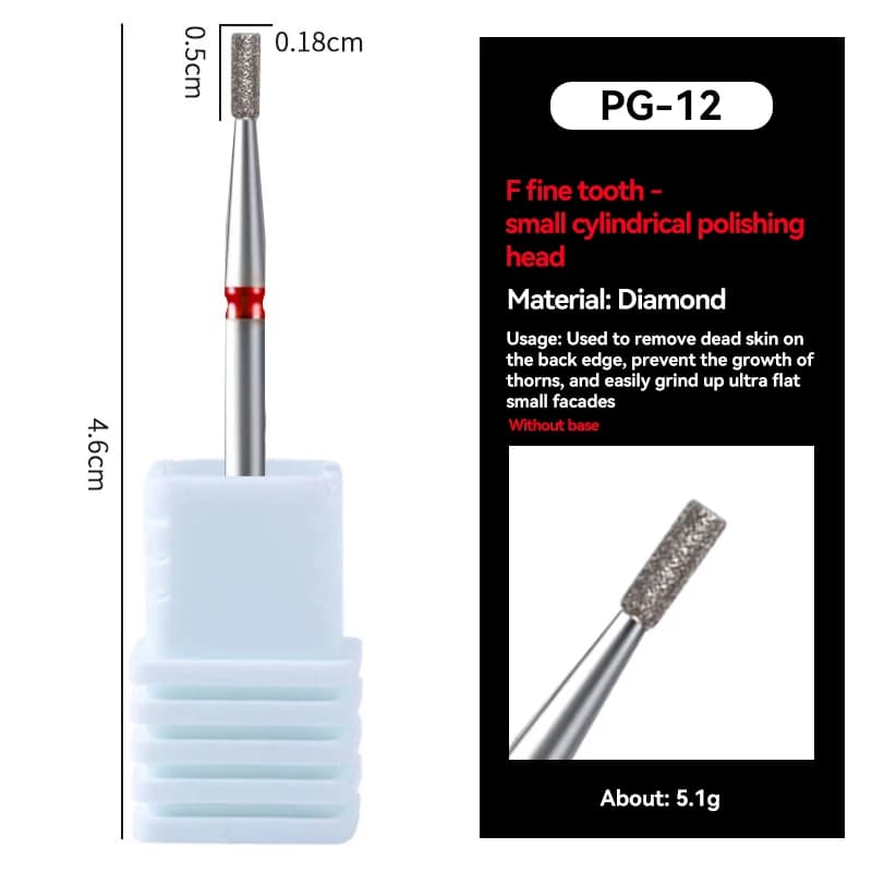 diamond sand nail file drill bit for cuticle polishing — image 8
