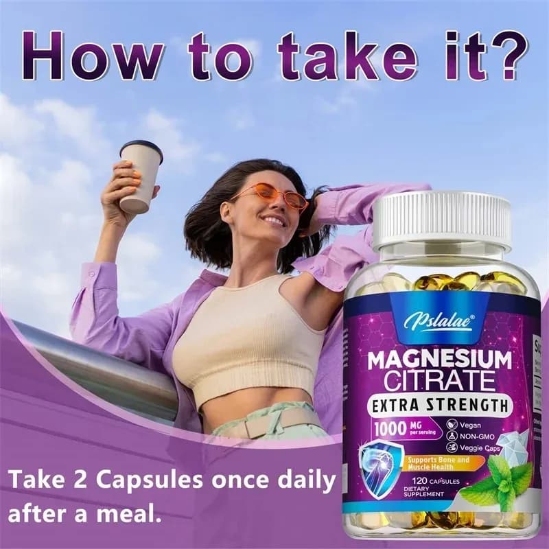 bottle of magnesium citrate supplement — image 5