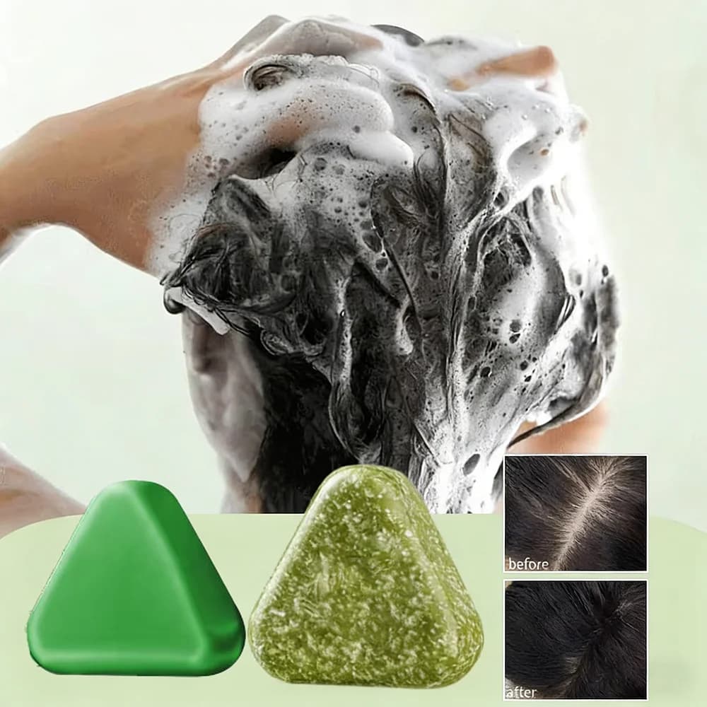 handmade usman grass herbal shampoo soap — image 3