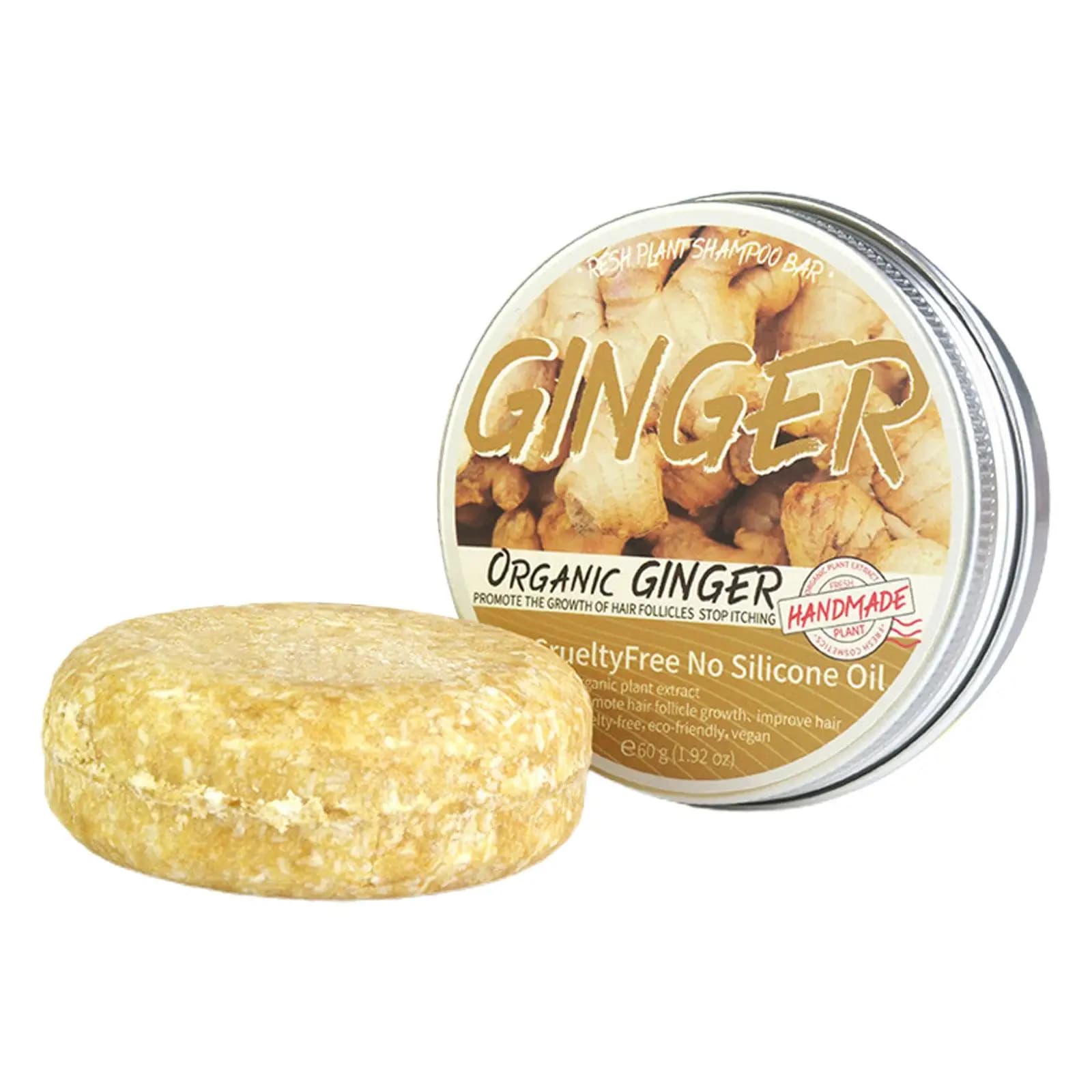 Ginger and polygonum solid shampoo bar — image 8