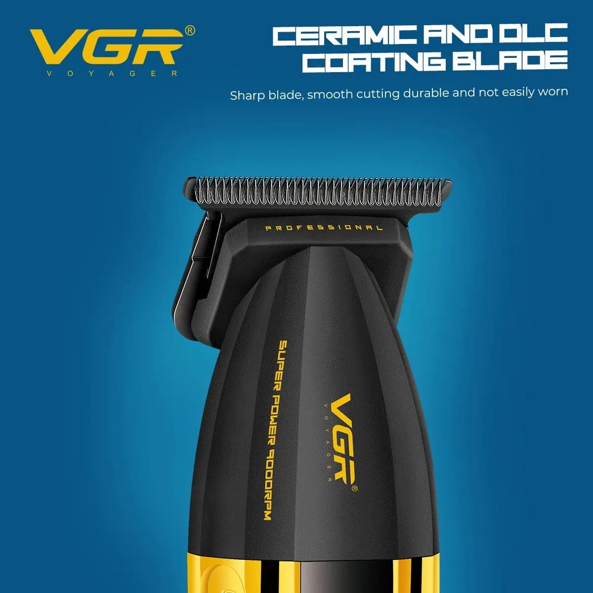 VGR professional hair clipper with metal body — image 3