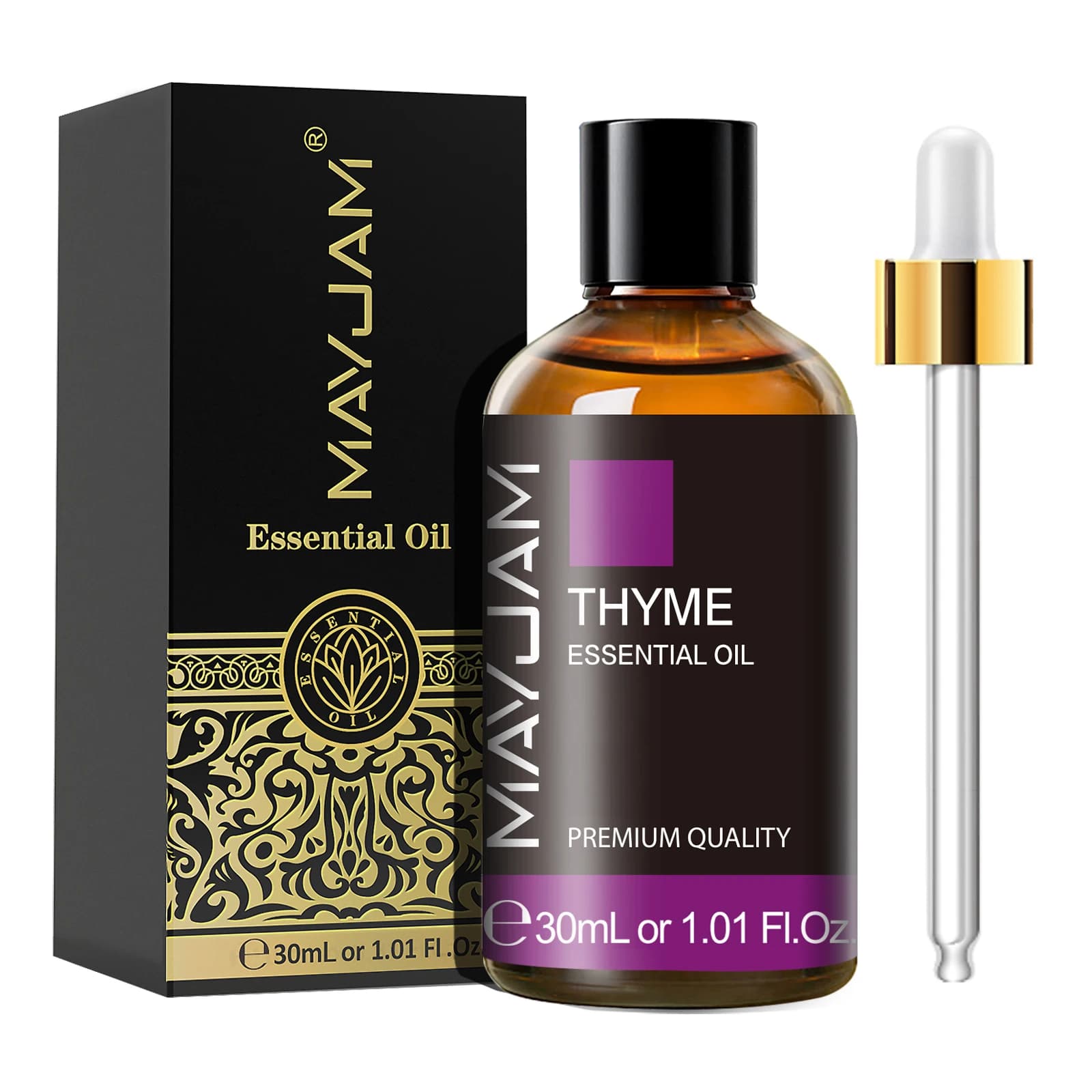 lavender and vanilla aromatherapy essential oil bottle — image 8