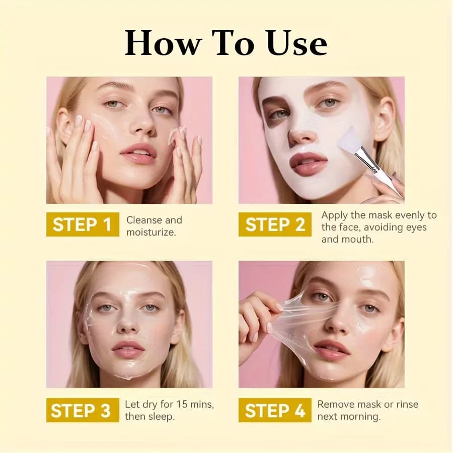 peel-off overnight mask tube with kojic acid and turmeric — image 3