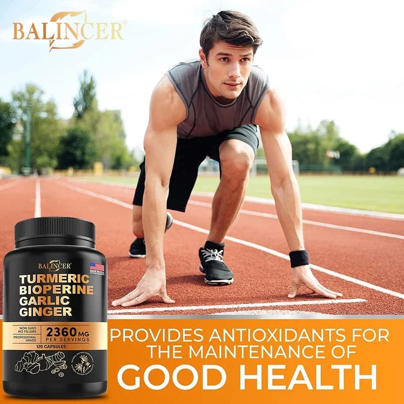 turmeric curcumin capsules with black pepper — image 3