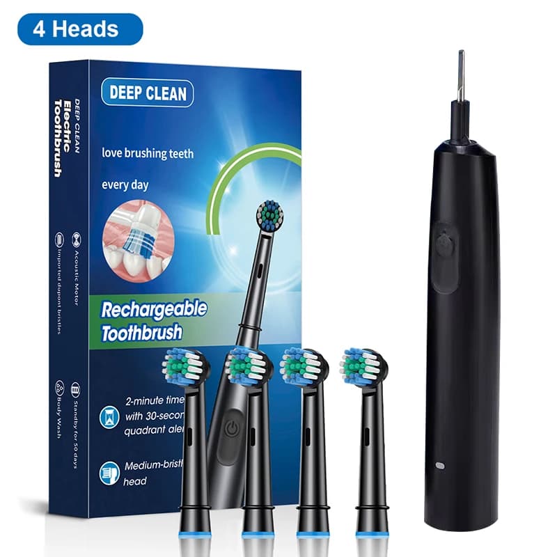 FUNMENTO rechargeable rotary electric toothbrush with soft brush heads — image 7