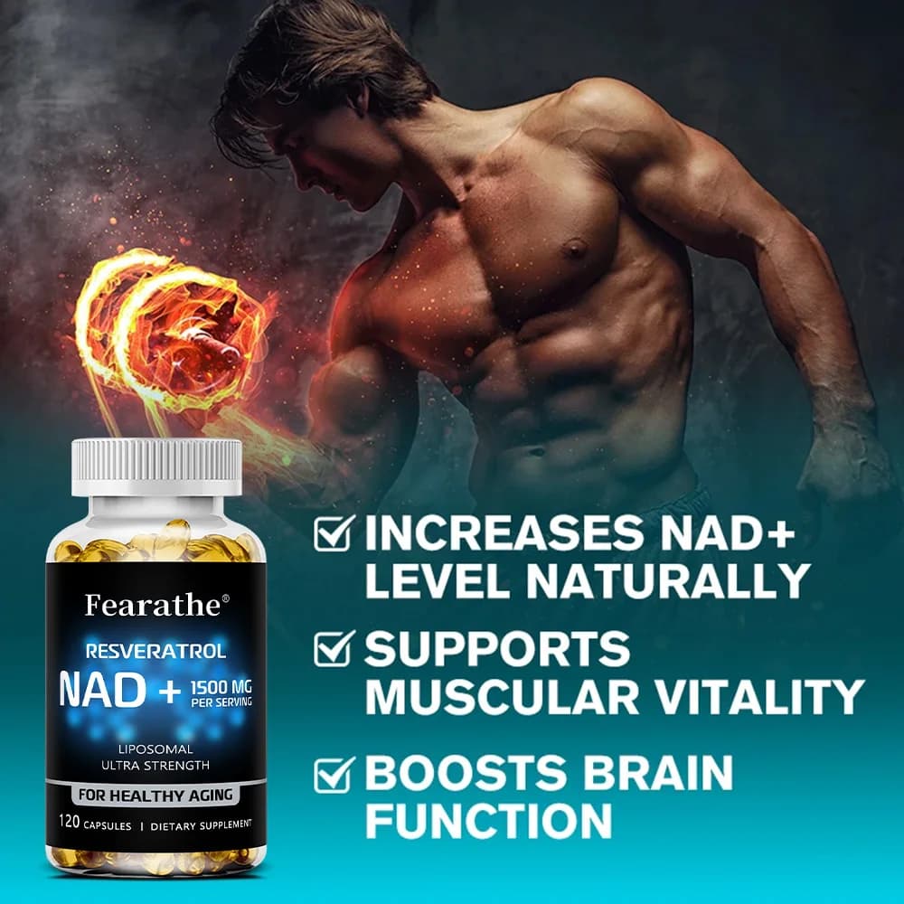 bottle of NAD+ resveratrol capsules — image 6