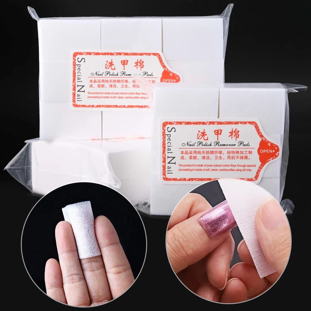 lint-free cotton nail pads for gel polish removal — image 4