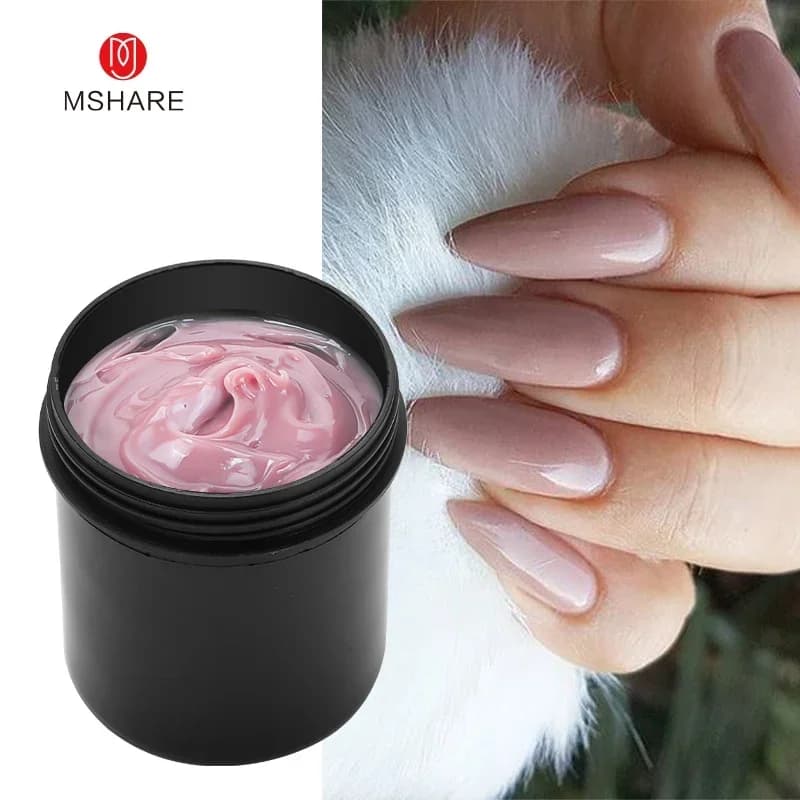 Jelly builder nail extension gel in pink and white — image 7