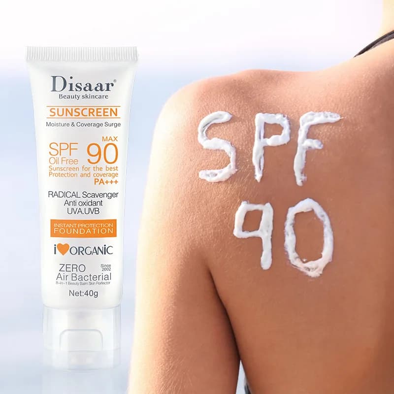 waterproof SPF 90+ facial and body sunscreen cream — image 2