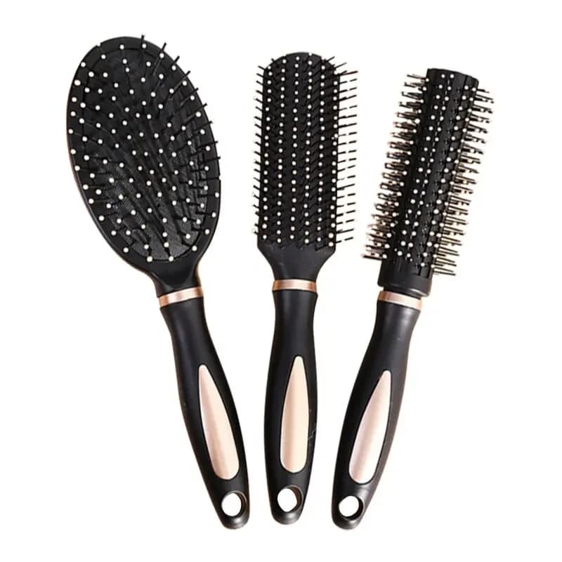 anti-static air bag hair brush with massage cushion — image 5