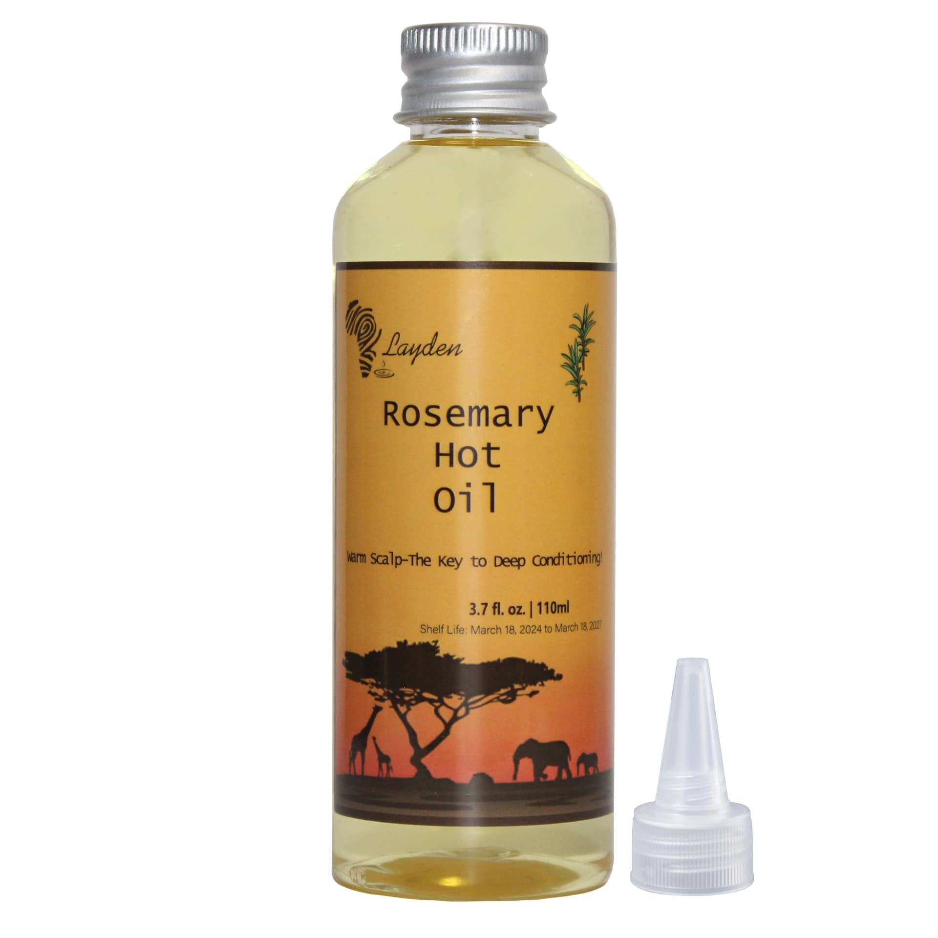 African rosemary and clove hot oil bottle — image 7