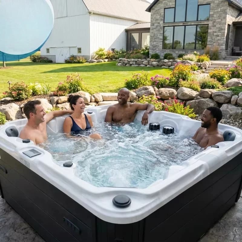 2-7 Person Massage Spa Tubs Blue Tooth Function Balboa Smart Hot