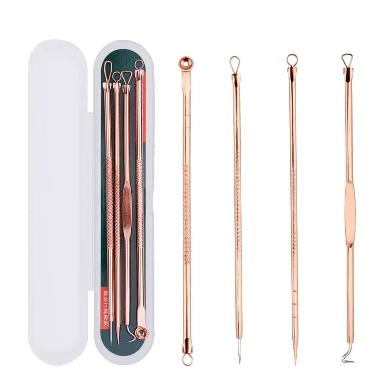 set of four ultra‑fine blackhead extractor needles — image 8