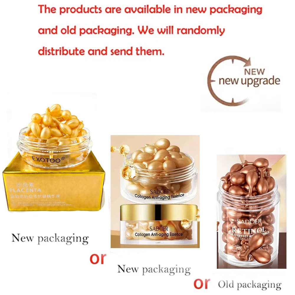 Collagen retinol firming capsule serum bottle — image 3