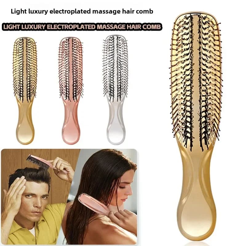 Japanese Premium Scalp Massager Brush – Rose Gold