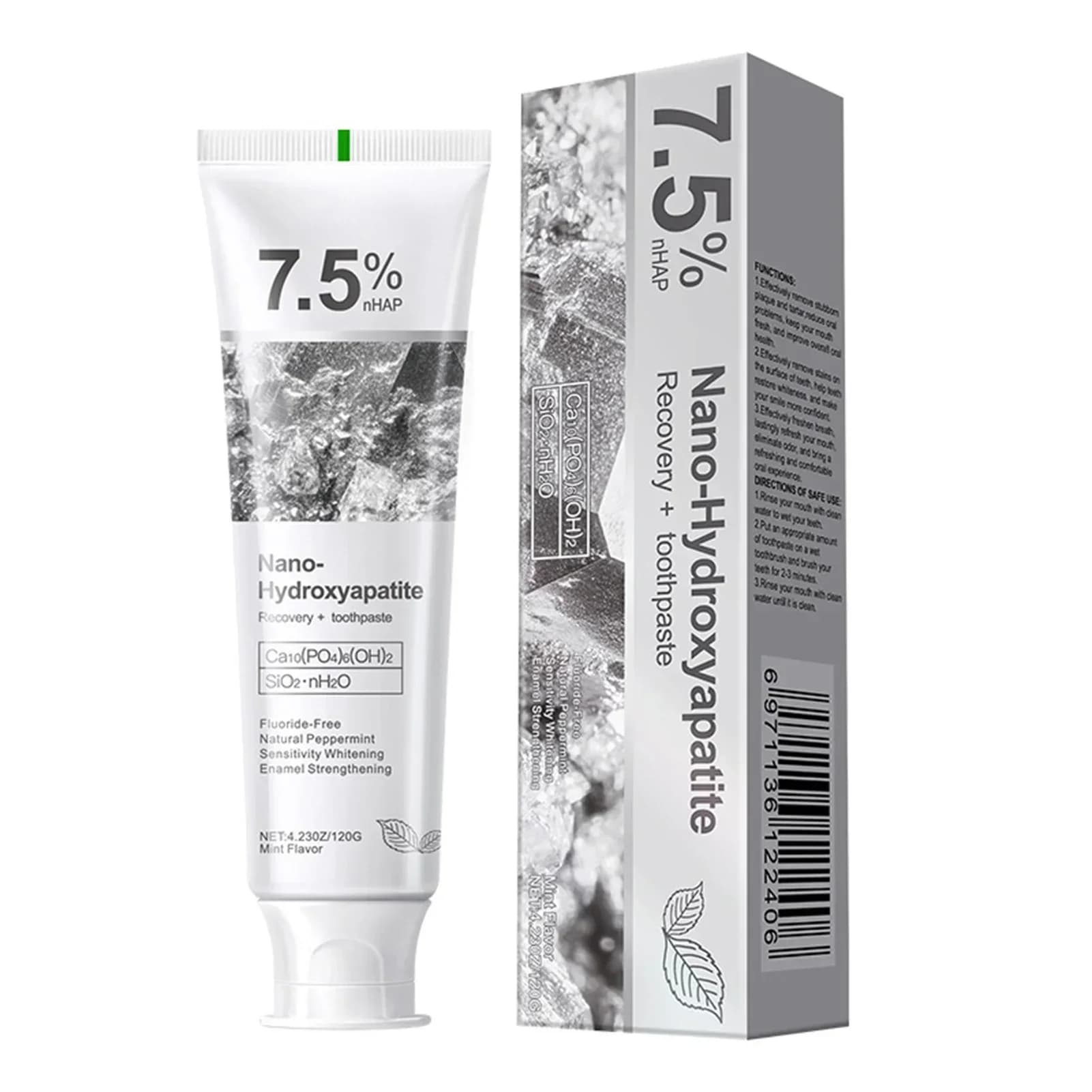 hydroxyapatite probiotic whitening toothpaste tube — image 6