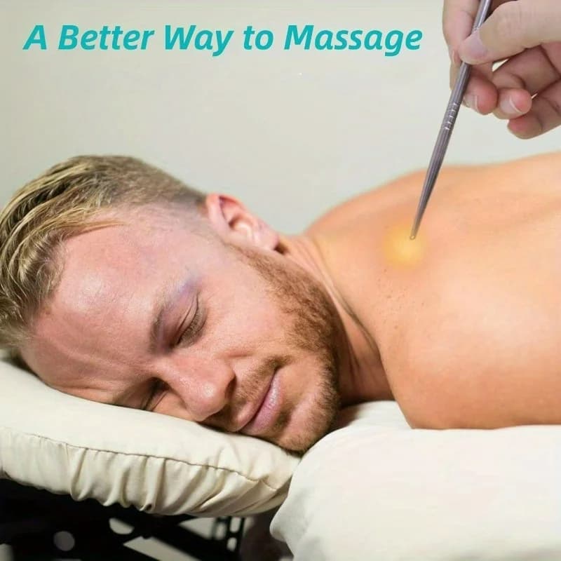 steel acupuncture set with double-head face massage tool — image 5