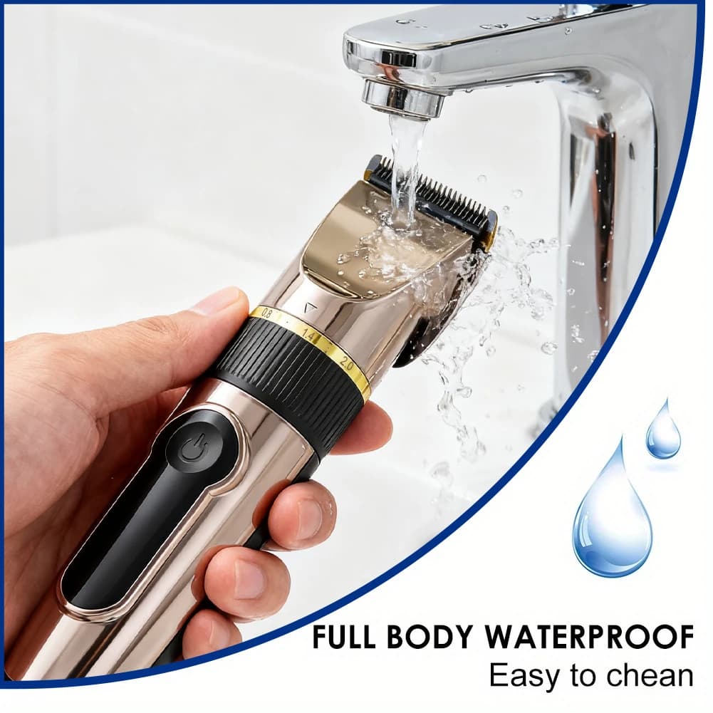 ceramic blade hair clipper with LED display — image 3